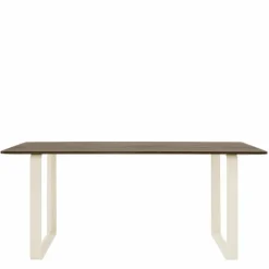 70/70 Eettafel Gerookt Massief Eiken