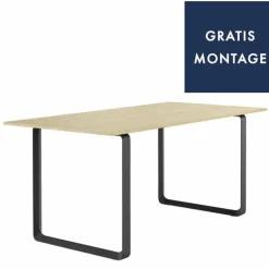 70/70 Eettafel Massief Eiken
