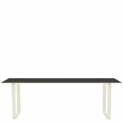 70/70 Zwart Linoleum Eettafel