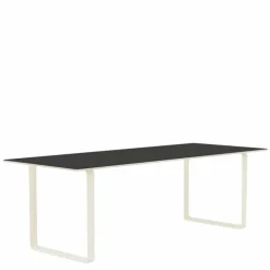 70/70 Zwart Linoleum Eettafel