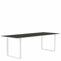70/70 Zwart Linoleum Eettafel