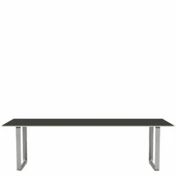 70/70 Zwart Linoleum Eettafel