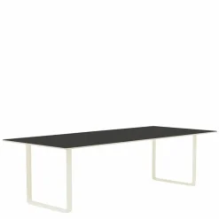 70/70 Zwart Linoleum Eettafel