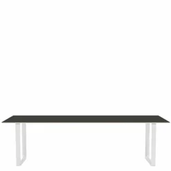 70/70 Zwart Linoleum Eettafel