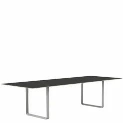 70/70 Zwart Linoleum Eettafel