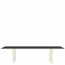 70/70 Zwart Linoleum Eettafel