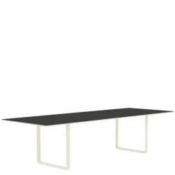 70/70 Zwart Linoleum Eettafel