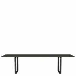 70/70 Zwart Linoleum Eettafel