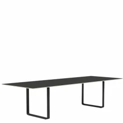 70/70 Zwart Linoleum Eettafel