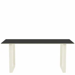 70/70 Zwart Linoleum Eettafel