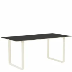 70/70 Zwart Linoleum Eettafel