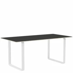 70/70 Zwart Linoleum Eettafel