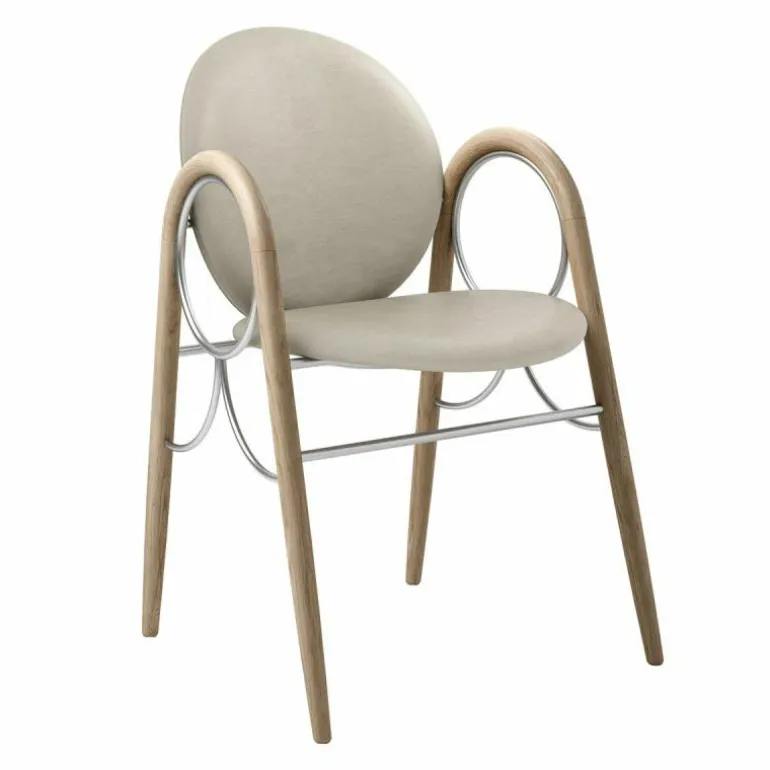 Arkade Stoel Wit Geolied Eiken