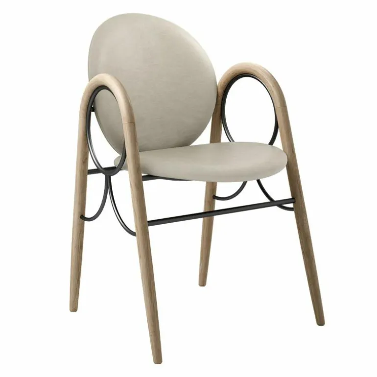 Arkade Stoel Wit Geolied Eiken