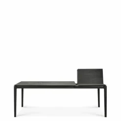 Bok Eettafel Uitschuifbaar Eiken Zwart