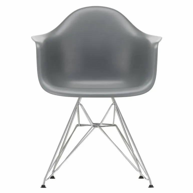 Eames Plastic Chair DAR Chroom Onderstel