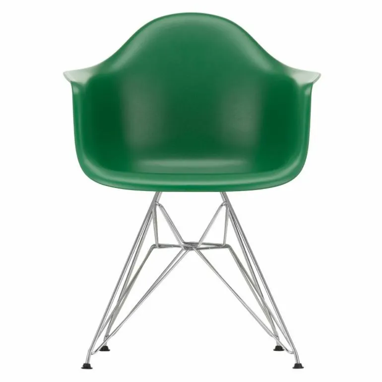 Eames Plastic Chair DAR Chroom Onderstel