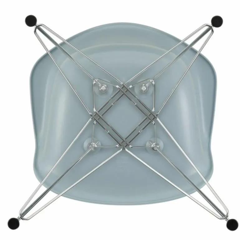 Eames Plastic Chair DAR Chroom Onderstel