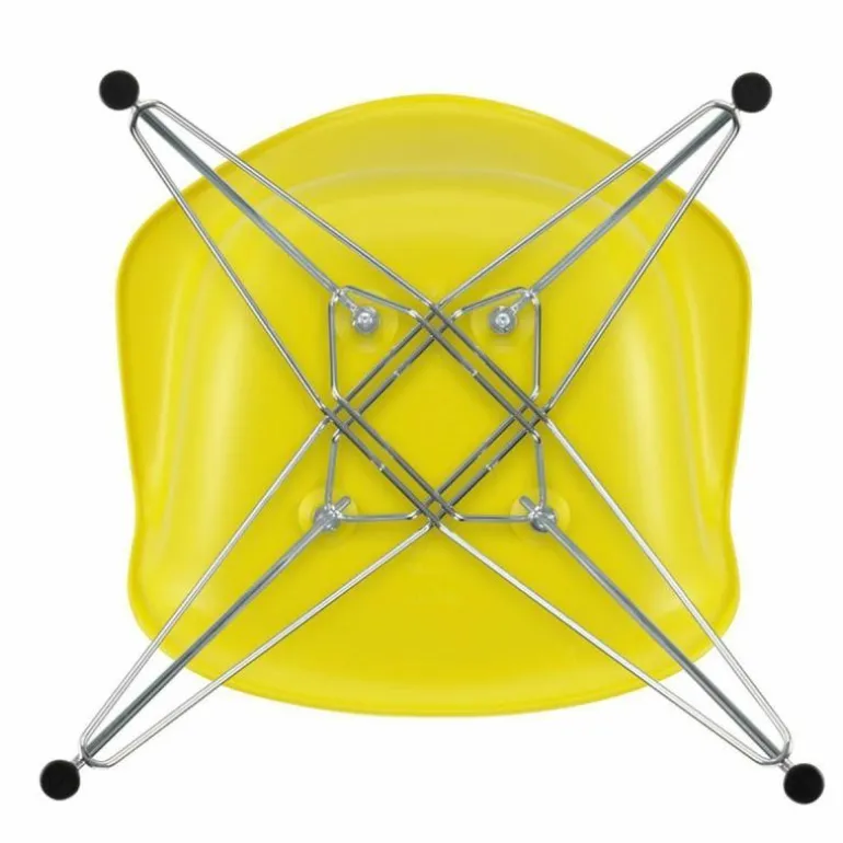 Eames Plastic Chair DAR Chroom Onderstel
