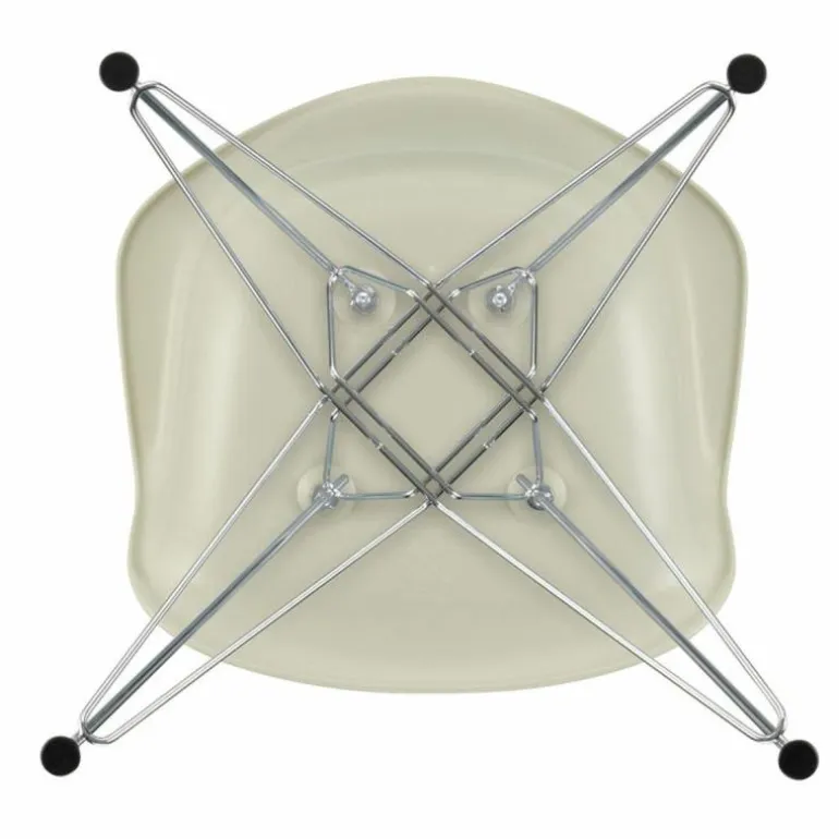 Eames Plastic Chair DAR Chroom Onderstel