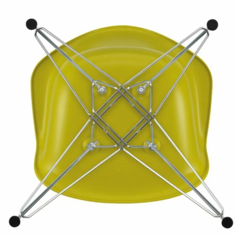 Eames Plastic Chair DAR Chroom Onderstel