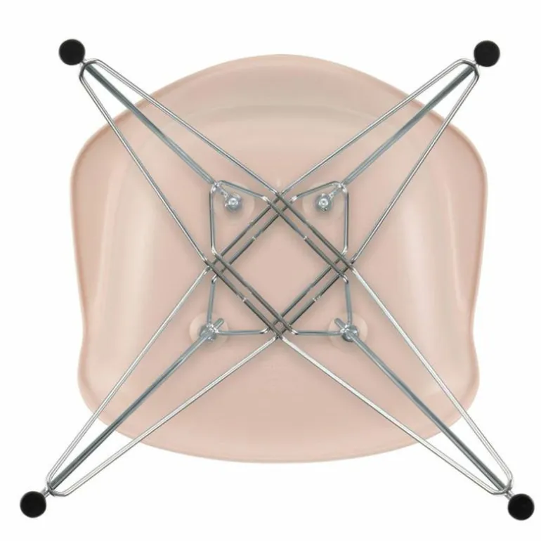 Eames Plastic Chair DAR Chroom Onderstel