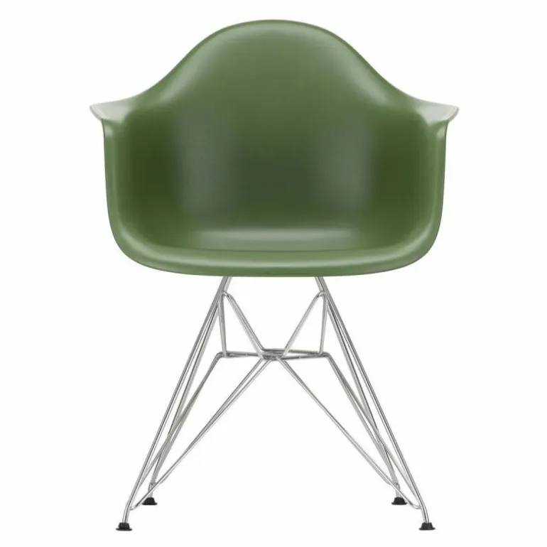 Eames Plastic Chair DAR Chroom Onderstel