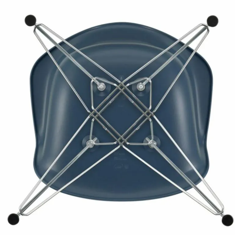 Eames Plastic Chair DAR Chroom Onderstel