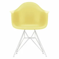 Eames Plastic Chair DAR Wit Onderstel