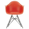 Eames Plastic Chair DAR Zwart Onderstel