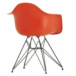 Eames Plastic Chair DAR Zwart Onderstel