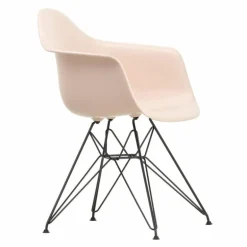 Eames Plastic Chair DAR Zwart Onderstel