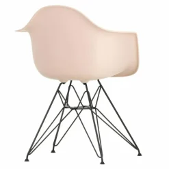 Eames Plastic Chair DAR Zwart Onderstel
