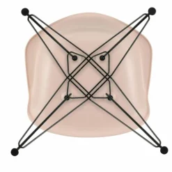 Eames Plastic Chair DAR Zwart Onderstel