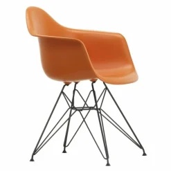 Eames Plastic Chair DAR Zwart Onderstel