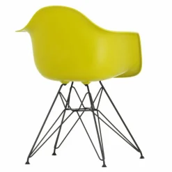 Eames Plastic Chair DAR Zwart Onderstel