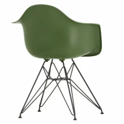 Eames Plastic Chair DAR Zwart Onderstel