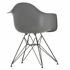 Eames Plastic Chair DAR Zwart Onderstel