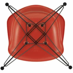Eames Plastic Chair DAR Zwart Onderstel