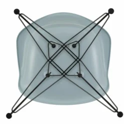 Eames Plastic Chair DAR Zwart Onderstel