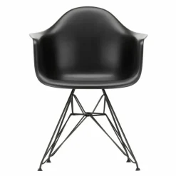 Eames Plastic Chair DAR Zwart Onderstel