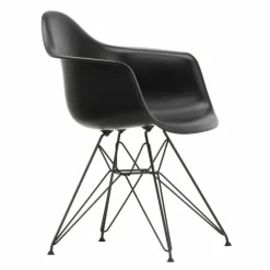 Eames Plastic Chair DAR Zwart Onderstel