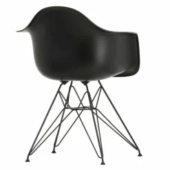 Eames Plastic Chair DAR Zwart Onderstel