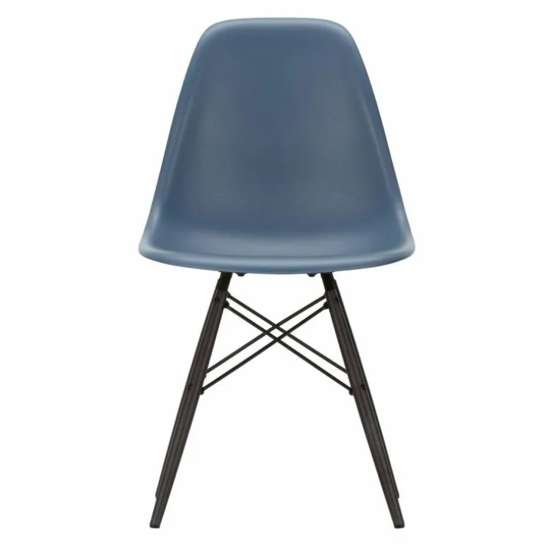 Eames Plastic Chair DSW Stoel Esdoorn Zwart