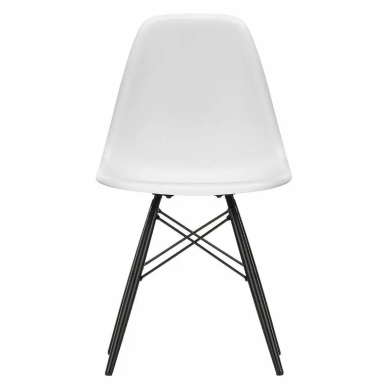 Eames Plastic Chair DSW Stoel Esdoorn Zwart