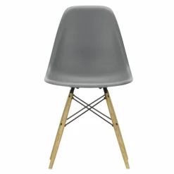 Eames Plastic Chair DSW Stoel Esdoorn Gelig