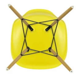 Eames Plastic Chair DSW Stoel Esdoorn Gelig