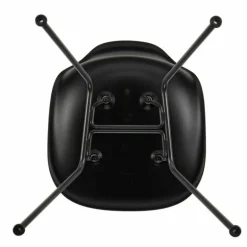 Eames Plastic Chair DSX Zwart Onderstel