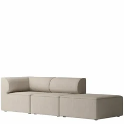 Eave Modular 3-zits Bank Met Poef