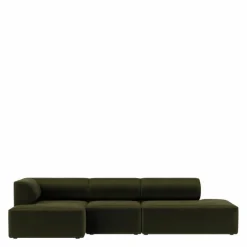 Eave Modular 3-zits Chaise Longue Open